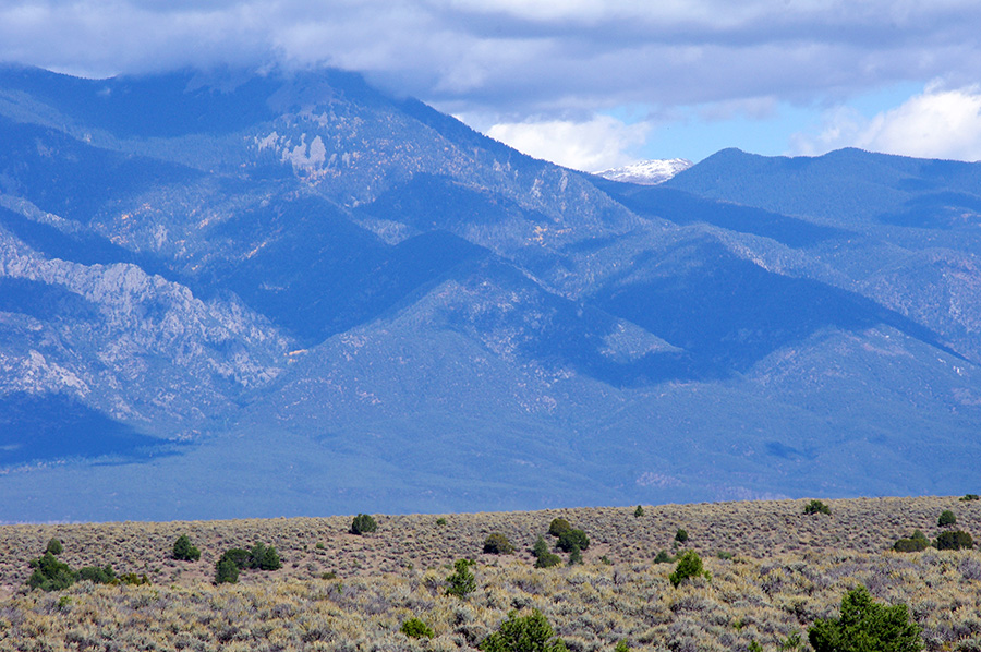 big ole mountains near Taos