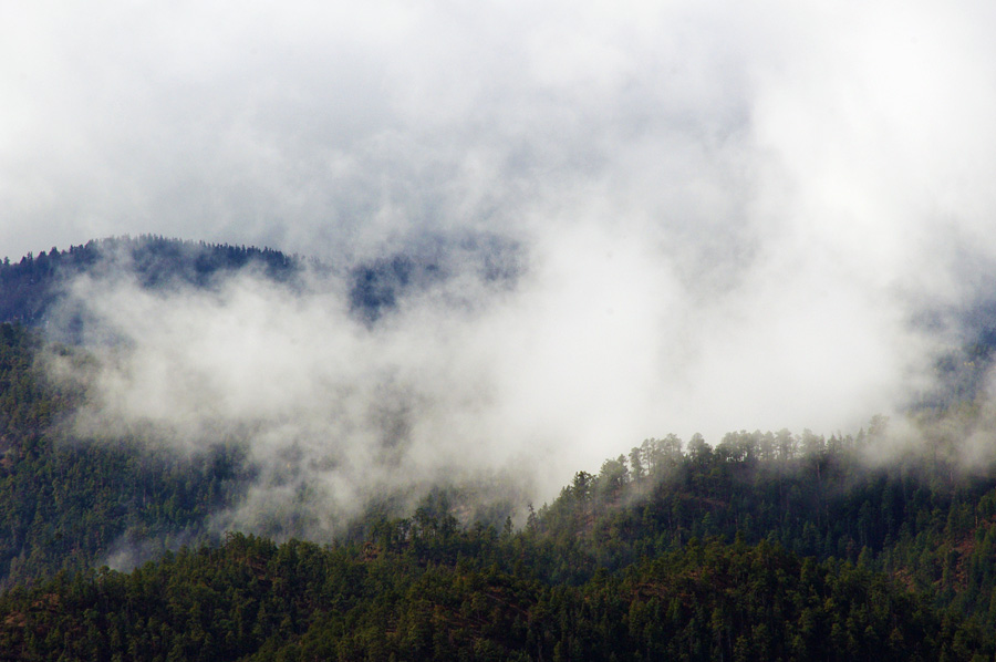 Clouds at the base of Picuris Peak near Taos, NM.