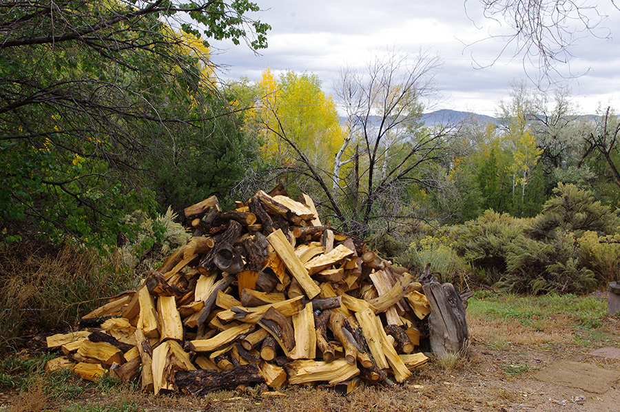 Taos wood pile