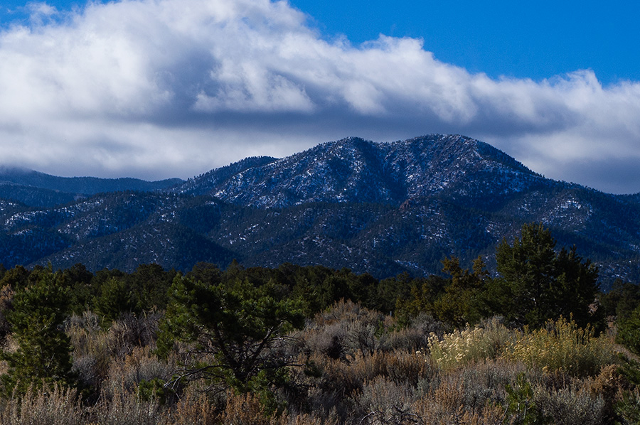 view of Picuris Peak, Taos
