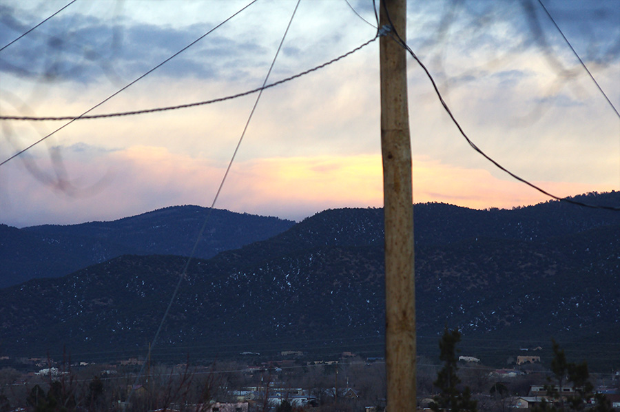 Talpa valley sunset near Taos, NM