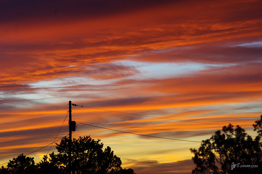 sunset in Llano Quemado