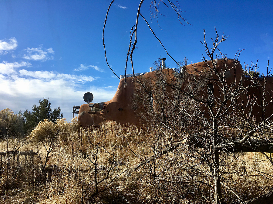 old adobe scene in Taos