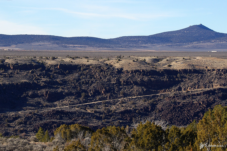 the road from the Taos Junction Bridge up to Carson