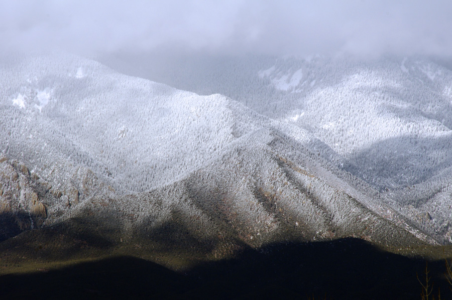 lower slopes of Taos Mountain in the snow