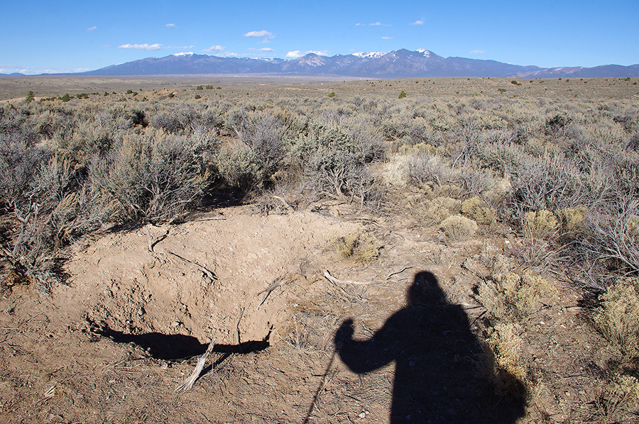 burrow on the mesa