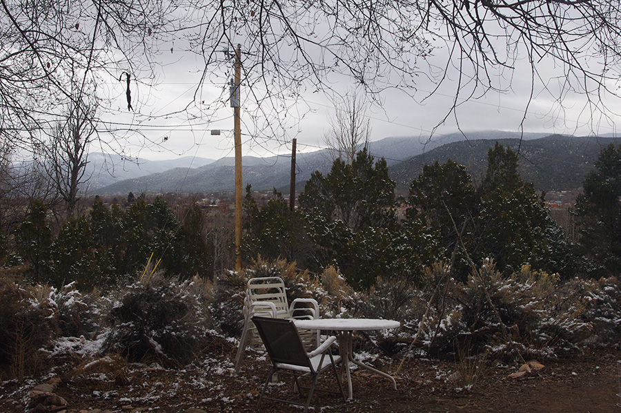 backyard in Llano Quemado, NM