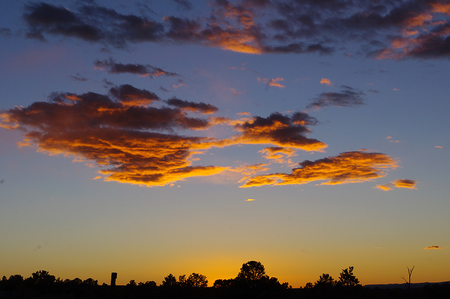 cool sunset photo from Taos