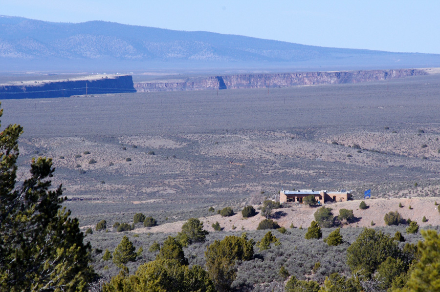 an off-grid home just south of Taos