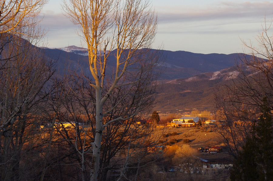 Talpa valley sunset near Taos, NM