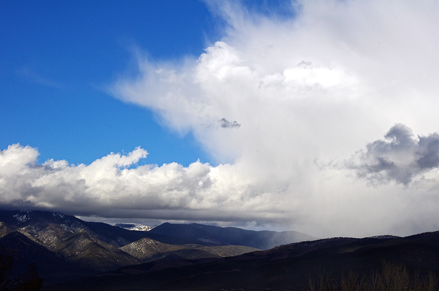 Mountains and clouds