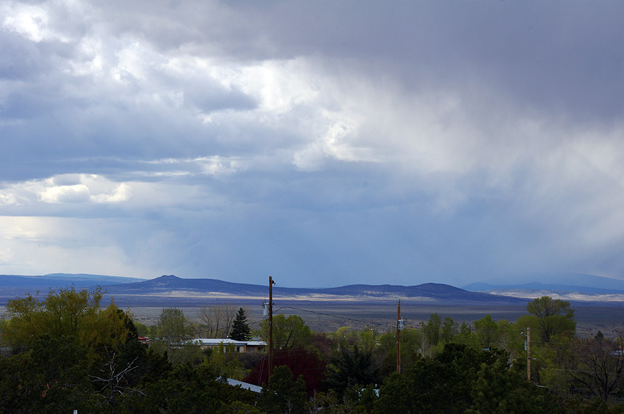 view northwest from Llano Quemado