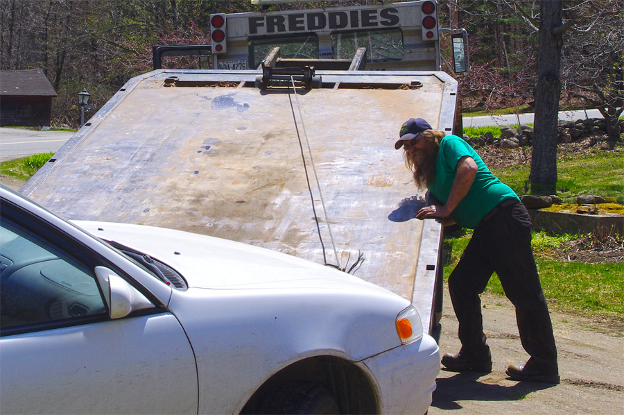 Freddie of Freddie’s Towing in Vassalboro, Maine