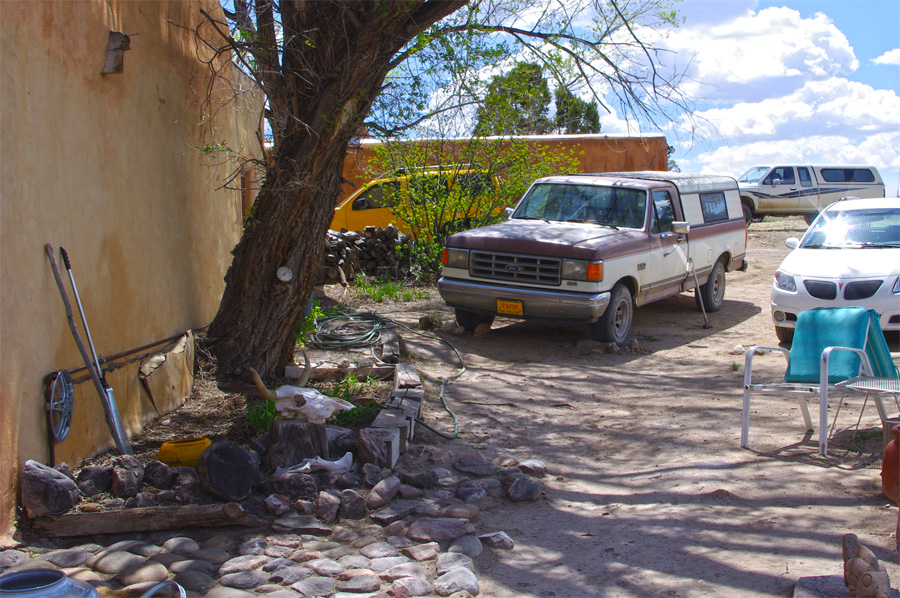 old Taos on a sunny spring day