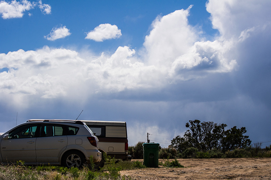 clouds over Taos, NM