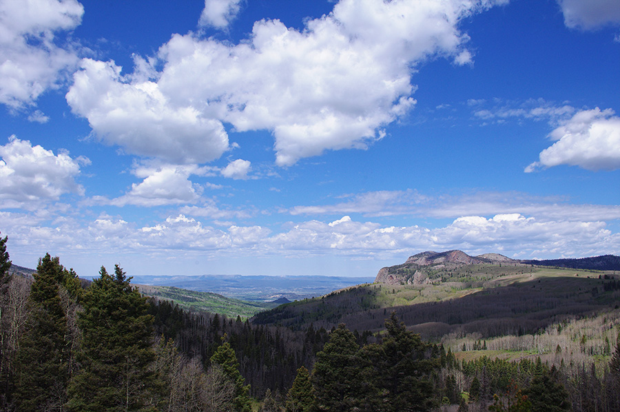 Looking west from behind the Brazos Cliffs