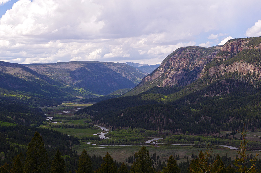 Conejos River Valley in Colorado