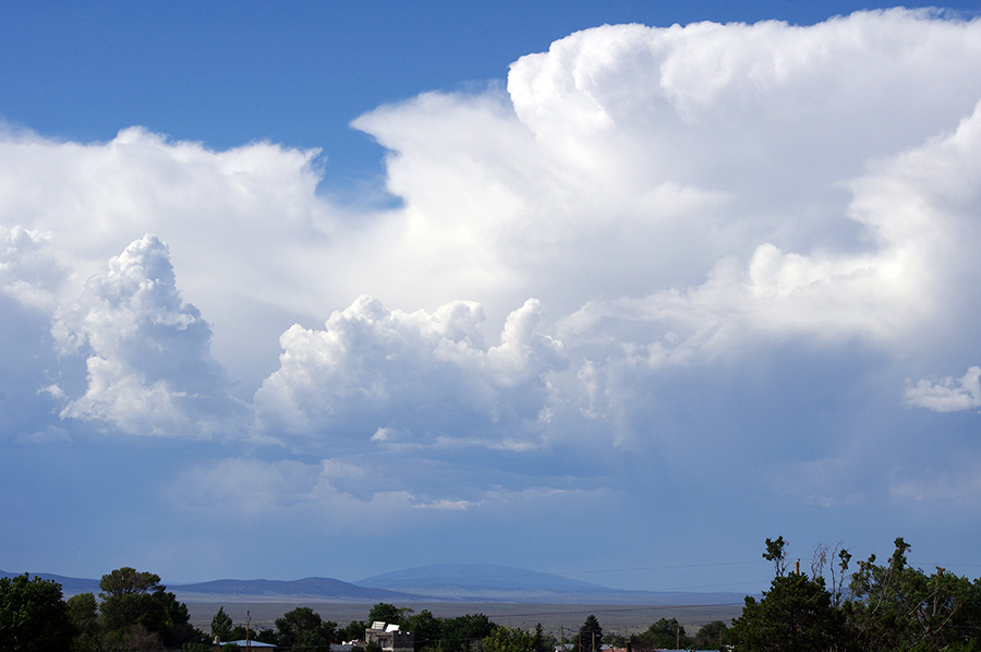 clouds and mountains near Taos, NM