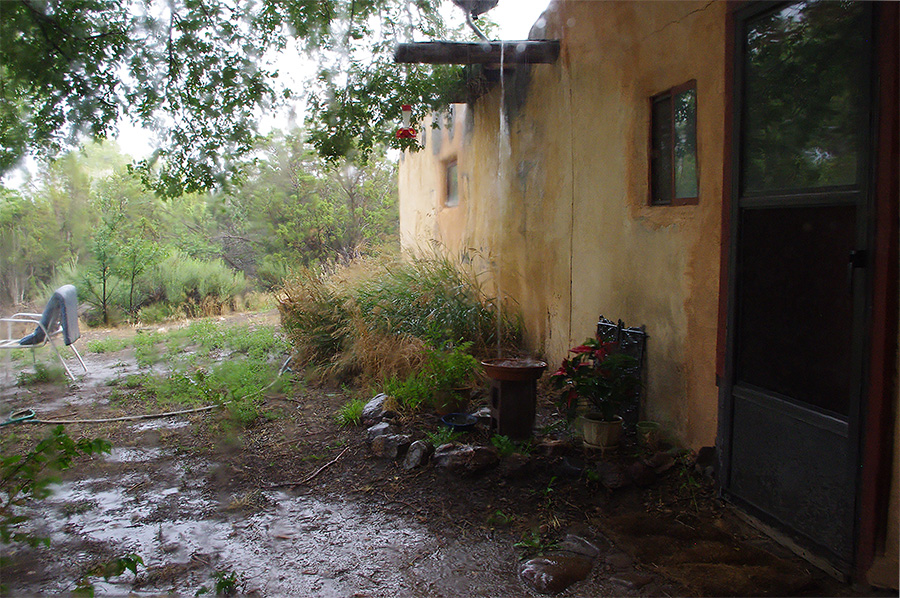 rainy evening in Llano Quemado