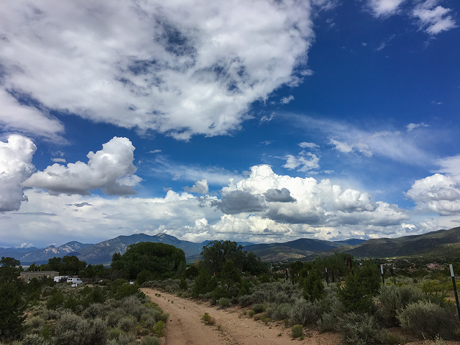 sky over Taos