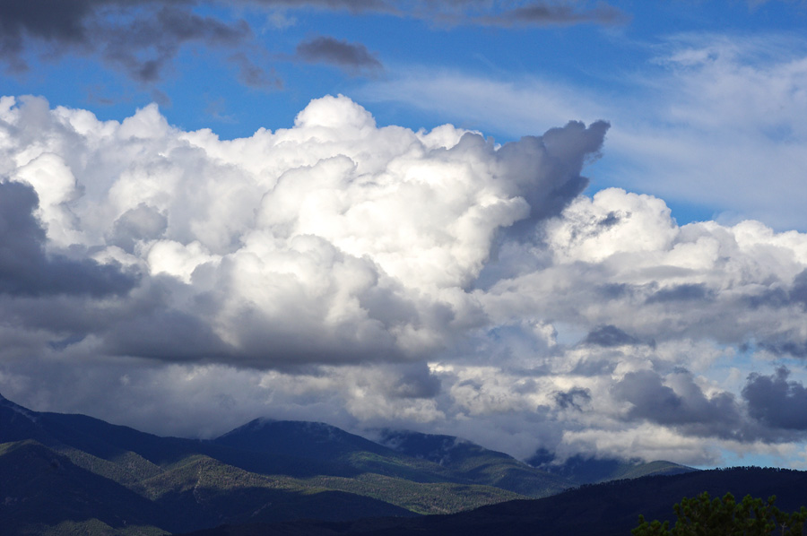 Monsoon clouds over Pueblo land