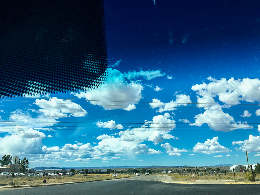 road and sky, Taos, NM