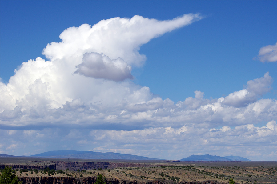 Clouds over the Rio Grande Gorge at Taos Valley Overlook