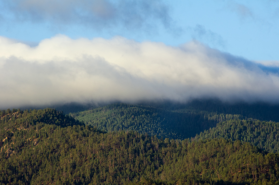 Picuris Peak in clouds