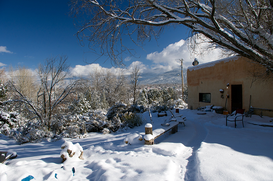 adobe in the snow