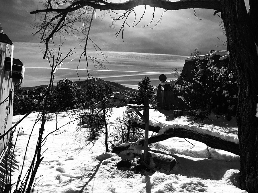 Taos snow scene