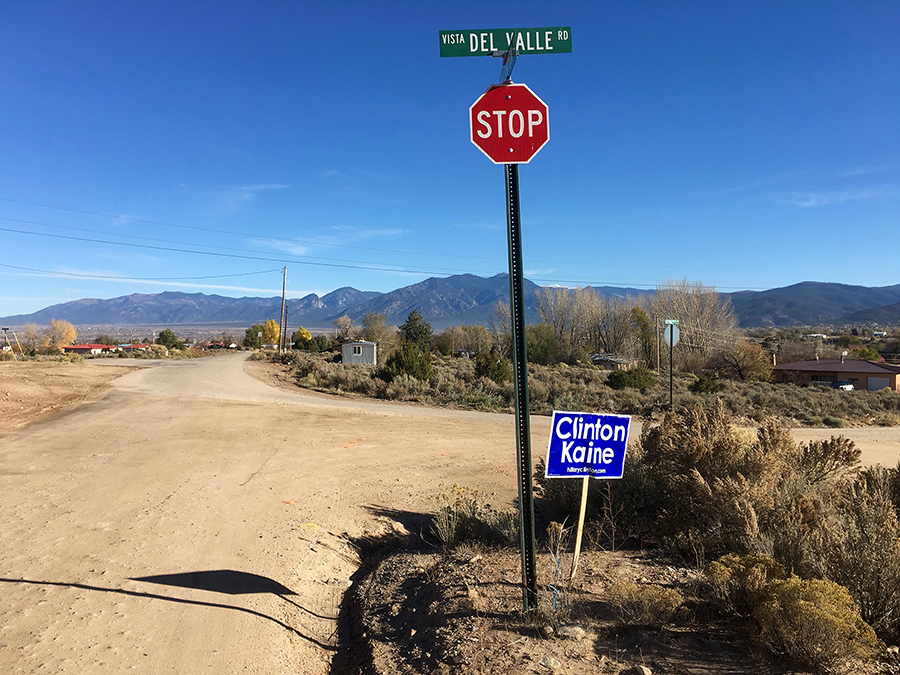 not far from our polling place in Llano Quemado