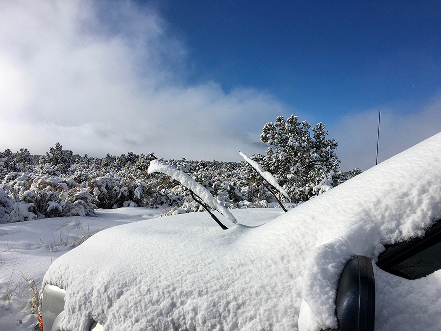 truck in snow