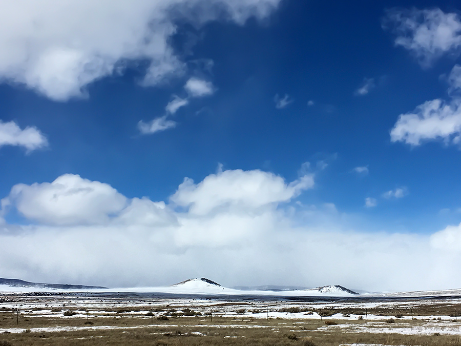 winter scene in northern Taos County