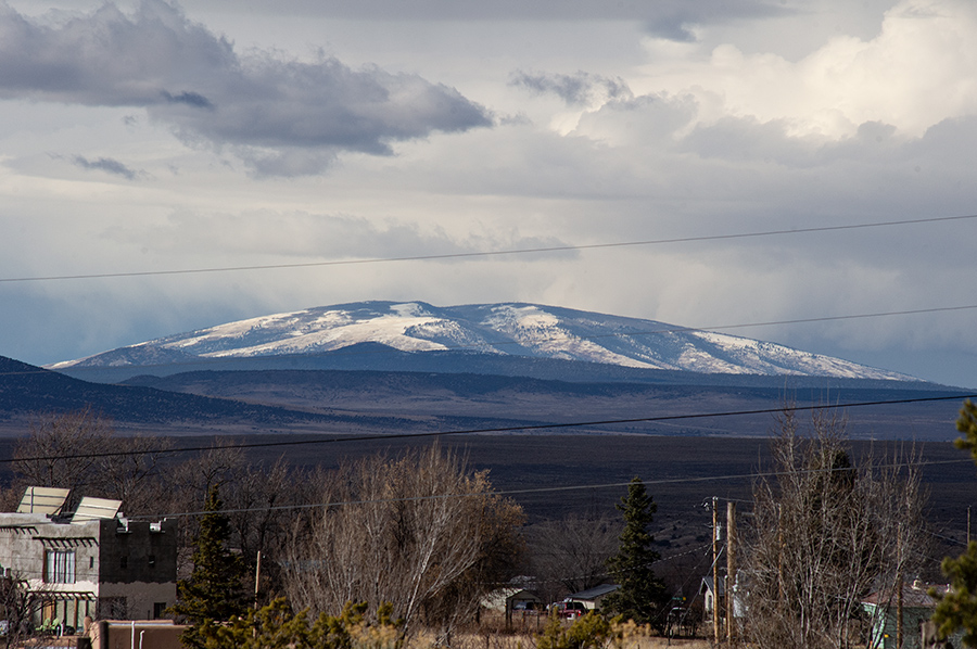 San Antonio Mountain in snow