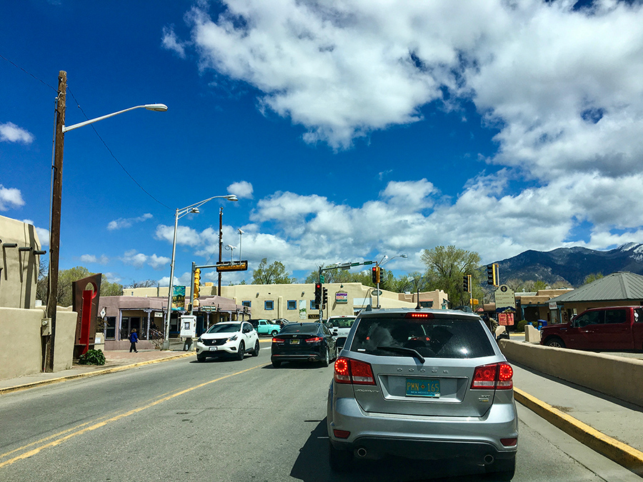 downtown Taos, sort of