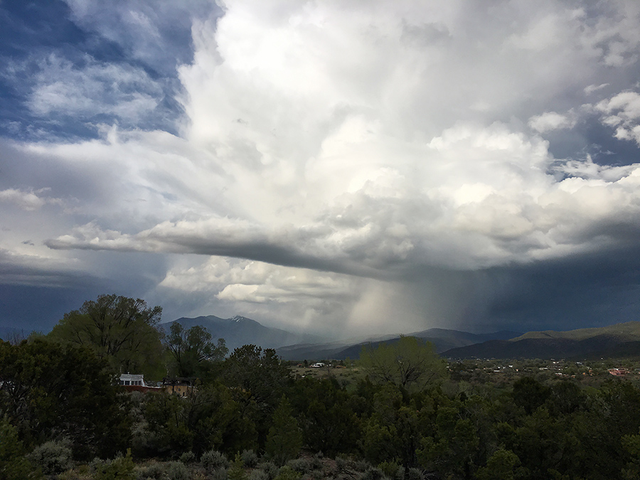 storm over Taos, NM