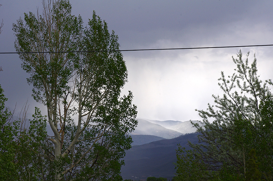 It’s raining in the mountains near Taos, NM