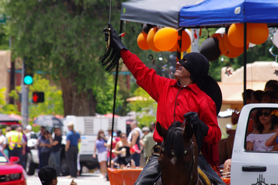 Zorro at Taos fiestas parade