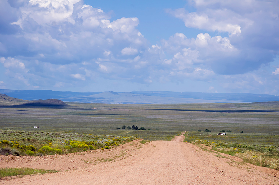 back road in Costilla County, Colorado