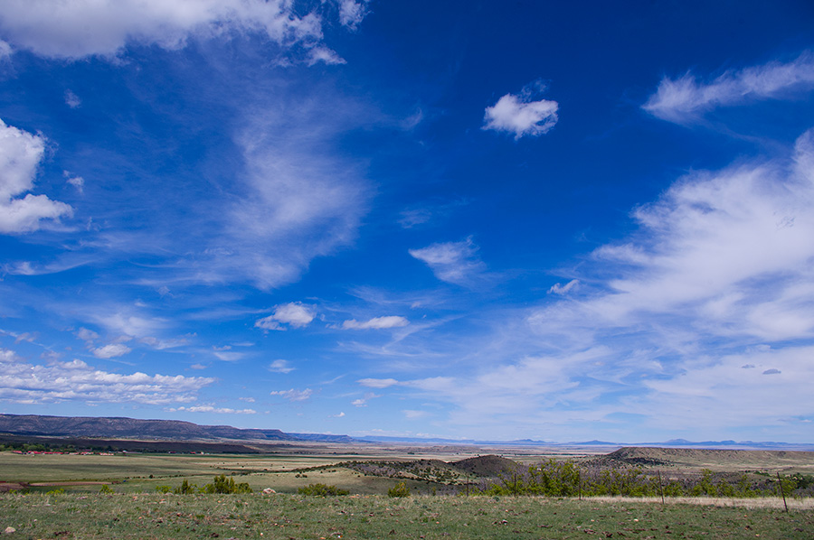 sky and prairie near Rayado, NM