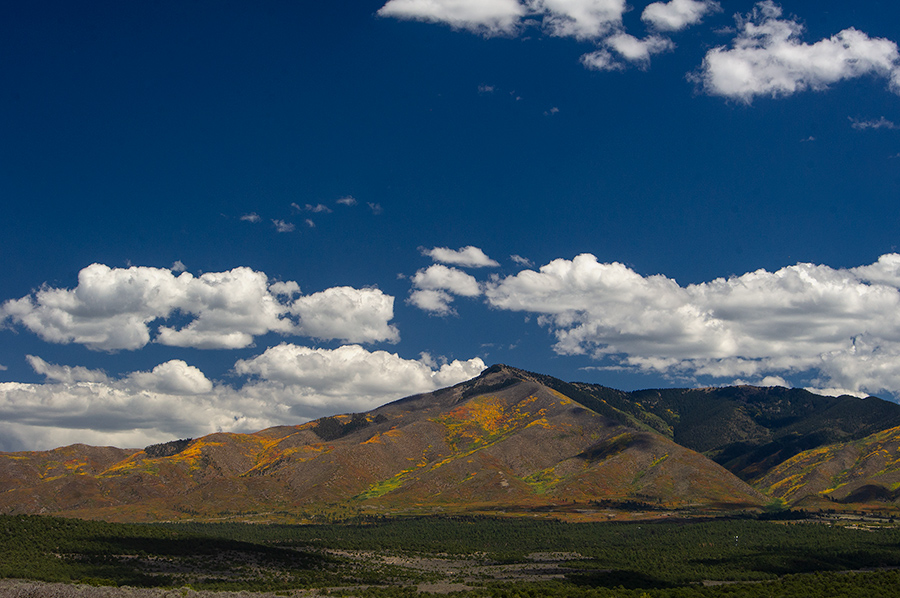 Mountains north of Taos in fall color