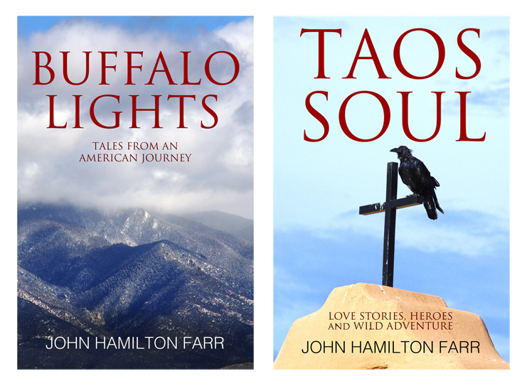 new book covers for BUFFALO LIGHTS and TAOS SOUL